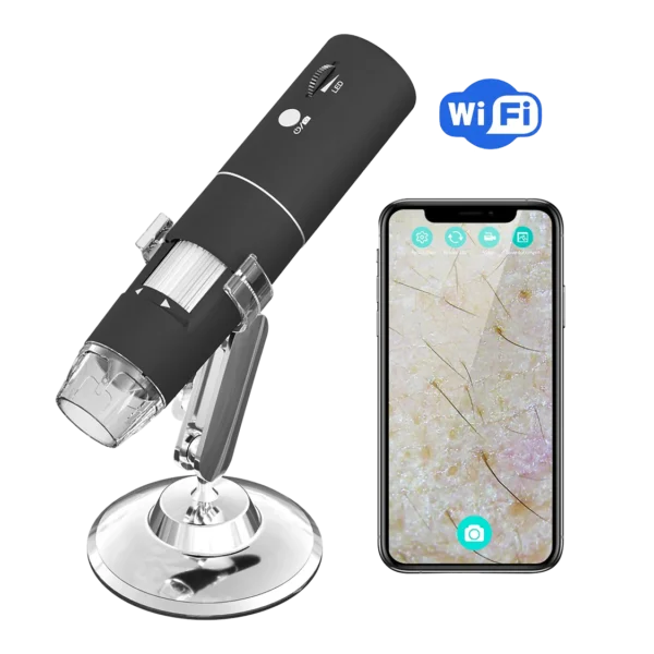 Digitale WiFi Microscoop met App – Voor Huid, Hoofdhuid en Meer!